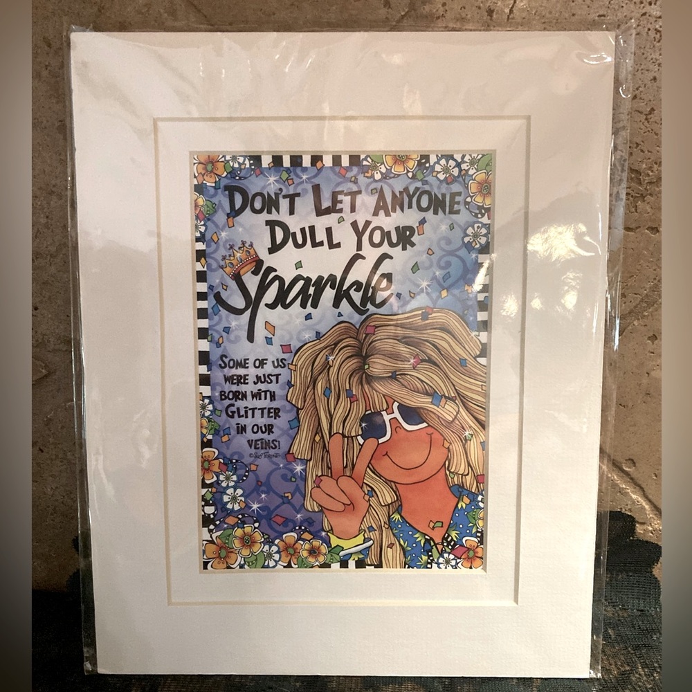 New 5x7 matted Suzy Toronto print